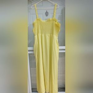 Davi n Dani NWT 3X yellow maxi dress
